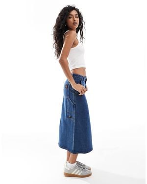 Santa Cruz Classic Carpenter Midi Skirt - Blue