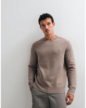 AllSaints Statten logo-strickpullover - Braun