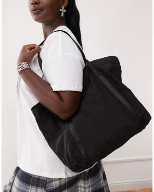 Weekday Ripstop Tech Tote Bag - Black