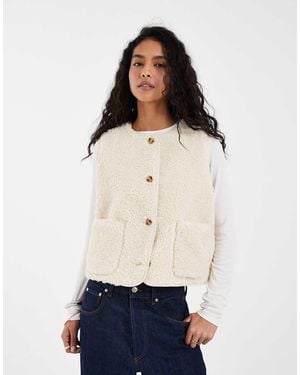 Levi's Rema Sherpa Gilet - White