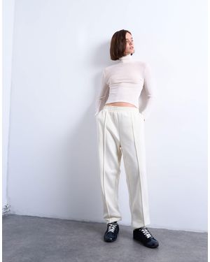 TOPSHOP Pintuck Cuffed Jogger - White