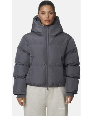 Good For Nothing Chaqueta Acolchada Tipo Puffer Con Capucha Y Resistente A La Intemperie En - Gris