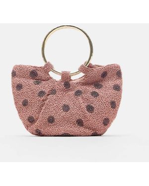 Pull&Bear Borsa Rosa A Pois Con Paillettes