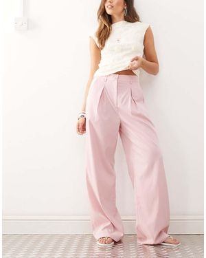 Reclaimed (vintage) baggy Tailored Trousers - Pink