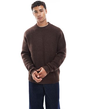 Jack & Jones Oversize Thick Ribbed Sweater - Red