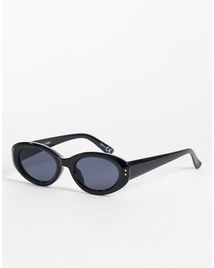 Gina Tricot Angled Oval Sunglasses - Blue