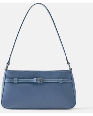 Pull&Bear Schultertasche mit schnalle - Blau