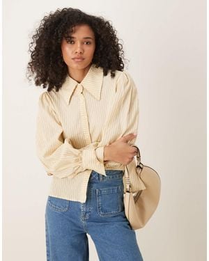 Ghospell Ghopsell Cinched Cotton Shirt - Blue