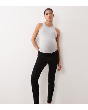 ASOS Vaqueros Negro Puro De Corte Pitillo De Asos Design Maternity - Gris