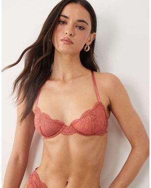 ASOS Lola Lace Underwire Bra - Green