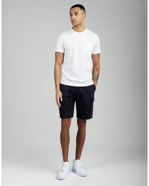 French Connection 3 Pack Cotton Blend Jersey Cargo-Style Shorts - White