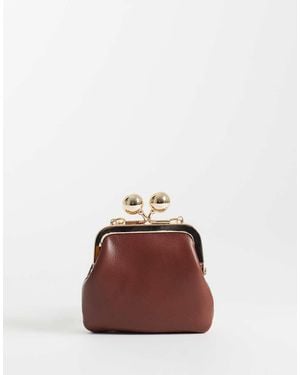 ASOS Pochette Color Cuoio Con Ciondolo - Marrone