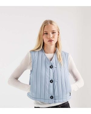 Rains X Asos Exclusive 21980 Banja Water Repellent Short Liner Vest - White