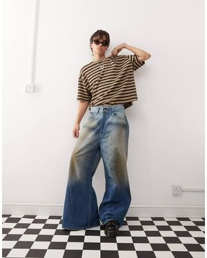 Cheap Monday Rad Super Wide Leg Jeans - Blue