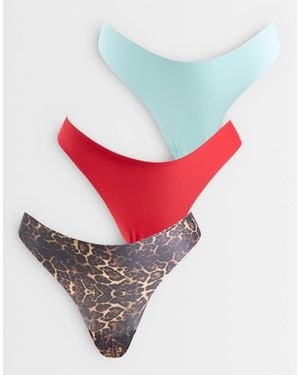 ASOS 3-Pack String Zonder Zichtbare Lijnen - Rood