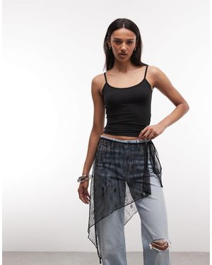 Noisy May Lace Waist Scarf - White
