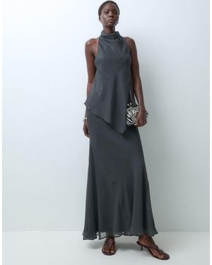 ASOS Asos design tall doppellagiges maxikleid - Grau