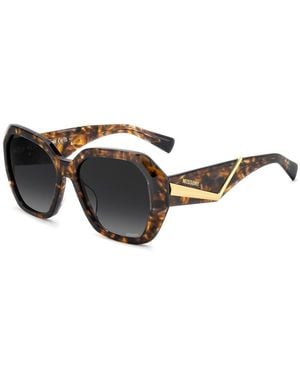 Missoni Sunglasses Oversized Chain Sunglasses With Dark Shaded Lenses - Black