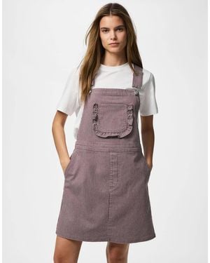 Pieces Vestito Di Jeans Color Sparrow - Viola
