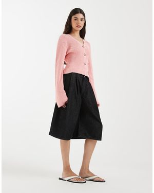 & Other Stories Geribbeld, Aansluitend Vest - Roze