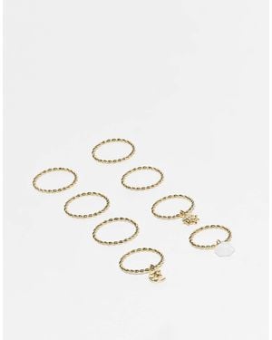 ASOS – multipack ringe - Natur