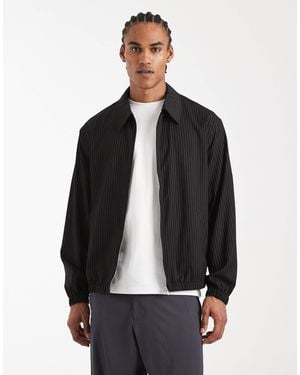 ASOS Pinstripe Jacket - Black