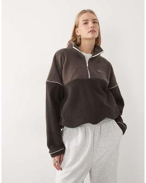 Tala 1/4 Zip Fleece Jacket - Brown