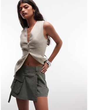 ASOS Pocket Detail Cargo Skort - Green