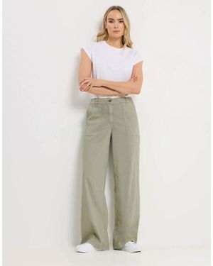 Long Tall Sally Wide Leg Trousers - Green