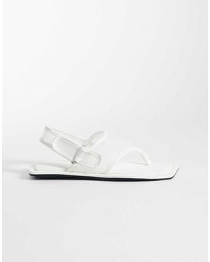 ASOS Francine Mesh Slingback Sandals - White