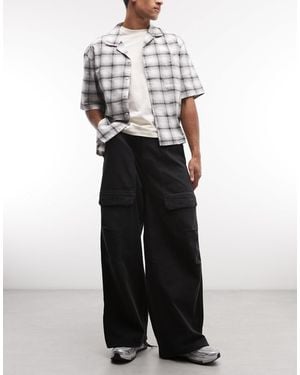 Weekday Oversized Parachute Pants - Gray