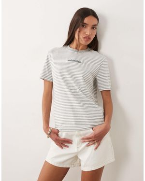 Calvin Klein – klassisch geschnittenes t-shirt - Weiß