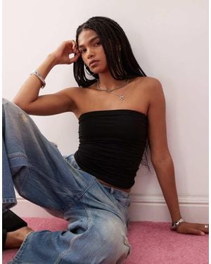 Weekday Top A Fascia - Nero