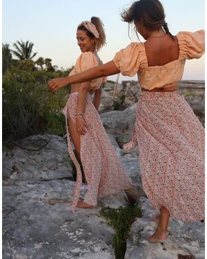 Labelrail X collyer twins – sarong-wickelrock - Braun