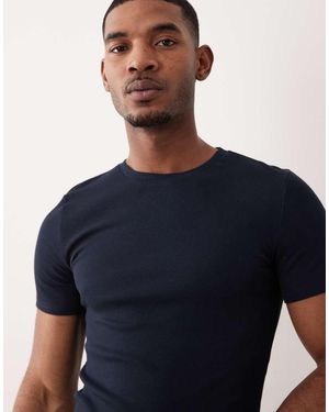 ASOS Basic Muscle Fit T-Shirt - Blauw