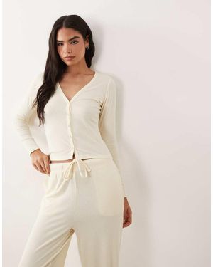 Brave Soul Button Down Pyjamas - Natural