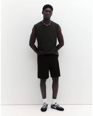 Pull&Bear – bermuda-joggingshorts - Schwarz