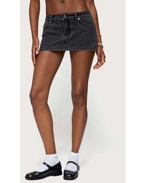 Edikted Camelia Denim Mini Skort - Blue