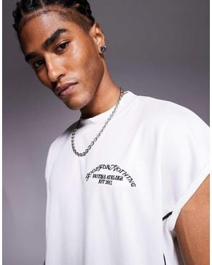 Good For Nothing Co-Ord Sleeveless Mesh T-Shirt - White