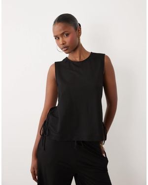 Jdy Sleeveless Top With Tie Sides - Black