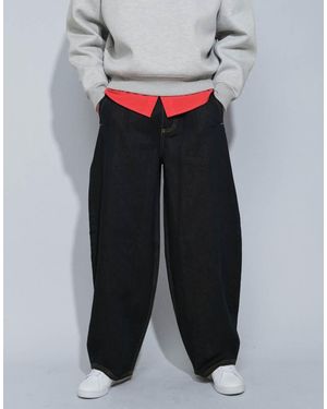 Collusion X006 Xl Balloon Jeans With Pleats - Grey