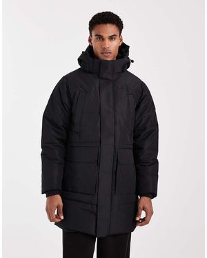 Only & Sons Parka Negra Acolchada De - Azul