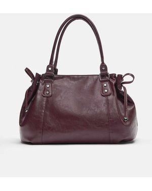 Pull&Bear Cabas à nœuds - bordeaux - Violet