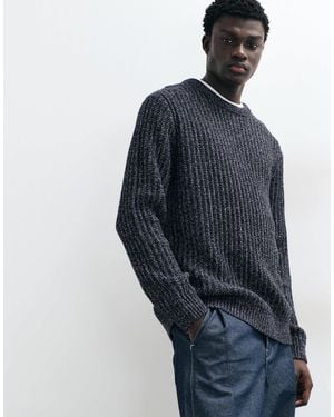 Jack & Jones Ribbed Crew Neck Sweater - Blue