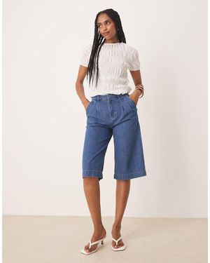 Nobody's Child Denim Bermuda Shorts - Blue
