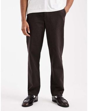ASOS Pantaloni Dritti Marroni - Nero