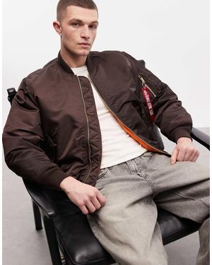 Alpha Industries Chaqueta Bomber Marrón Oscuro De