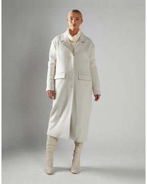 Glamorous Oversized Long-Line Coat - Grey