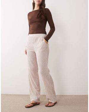Jdy – hose mit weitem bein und en streifen - Pink