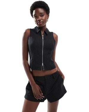 Cotton On Cotton On Izzy Zip-through Singlet - Black